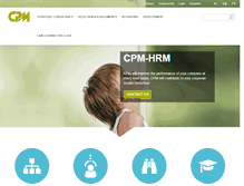 Tablet Screenshot of cpm-hrm.be